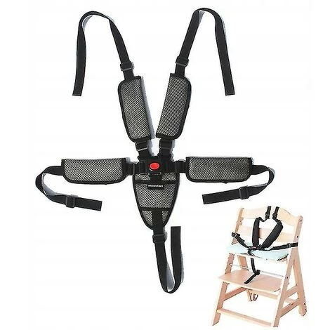 DONTODENT Ceinture De Sécurité Pour Chaise Haute Ceinture De Sécurité Pour Bébé Ceinture De Sécurité à 5 Points Ceinture De Sécurité Pour Bébé - BLEU 4 DONTODENT Ceinture De Sécurité Pour Chaise Haute Ceinture De Sécurité Pour Bébé Ceinture De Sécurité à 5 Points Ceinture De Sécurité Pour Bébé - BLEU – Image 2