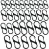 LLOVE Mini Mousquetons En Forme De S, 30 Mousquetons Doubles En Alliage Inoxydable Petit Mousqueton Pour Activités De Plein Air, Camping, Pêche, Voyage, Randonnée, -Equipement antichute Soldes 67666652 1