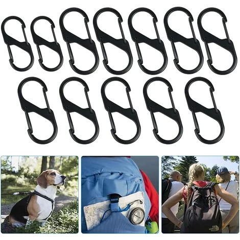 LLOVE Mini Mousquetons En Forme De S, 30 Mousquetons Doubles En Alliage Inoxydable Petit Mousqueton Pour Activités De Plein Air, Camping, Pêche, Voyage, Randonnée, 5 LLOVE Mini Mousquetons En Forme De S, 30 Mousquetons Doubles En Alliage Inoxydable Petit Mousqueton Pour Activités De Plein Air, Camping, Pêche, Voyage, Randonnée, – Image 3