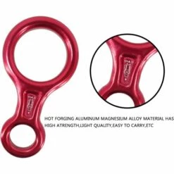ENLENK Descendeur 35KN Pour Cordes D'assurage Et Cordes (rouge) -Equipement antichute Soldes 67681495 3