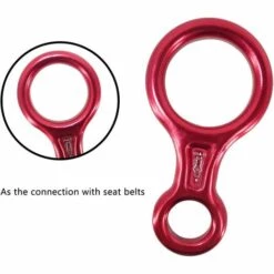 ENLENK Descendeur 35KN Pour Cordes D'assurage Et Cordes (rouge) -Equipement antichute Soldes 67681495 4