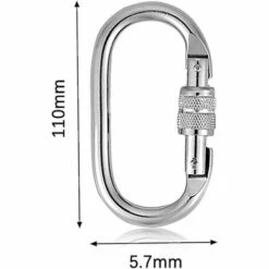 ENLENK 2 Pcs Mousqueton Escalade 25kN, Mousquetons Inoxydable O Mousqueton à Verrouillage Avec Fermoir à Vis Pour L'escalade, La Descente En Rappel, Hamacs, Laisse Pour Chien, Bouteille 8 ENLENK 2 Pcs Mousqueton Escalade 25kN, Mousquetons Inoxydable O Mousqueton à Verrouillage Avec Fermoir à Vis Pour L'escalade, La Descente En Rappel, Hamacs, Laisse Pour Chien, Bouteille -Equipement antichute Soldes 67682019 2