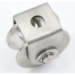 HABIENTôT Poulie Simple Poulie Pour Cable 40MM Acier INOX,Oi-FRIS Poulie De Levage, Poulie Escalade Poulie Rouleau De Chargement, Poulie De Levage Capacité 30kg - 1pcs Argent -Equipement antichute Soldes 67688342 4