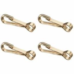 CYCLINGCOLORS 4x Crochet Acier Galvanisé Simplex Avec œillet Attache Rapide Clip Mousqueton Corde Câble Suspendre Porte Clés, Ø6 X 30mm