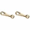 CYCLINGCOLORS 2x Crochet Acier Galvanisé Simplex Avec œillet Attache Rapide Clip Mousqueton Corde Câble Suspendre Porte Clés, Ø10 X 80mm