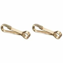 CYCLINGCOLORS 2x Crochet Acier Galvanisé Simplex Avec œillet Attache Rapide Clip Mousqueton Corde Câble Suspendre Porte Clés, Ø10 X 80mm