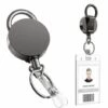 OUSUDELA 2 Pièces Porte-clés Rétractable En Métal Noir, Enrouleur Avec Mousqueton, Porte-clés Rétractable Avec Clip, Utilisé Pour Accrocher Des Clés Et Des Cartes De Travail 2 OUSUDELA 2 Pièces Porte-clés Rétractable En Métal Noir, Enrouleur Avec Mousqueton, Porte-clés Rétractable Avec Clip, Utilisé Pour Accrocher Des Clés Et Des Cartes De Travail -Equipement antichute Soldes 67712293 1