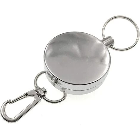 PERLE RARE 3 X Rétractable Porte-clés Avec Clip Ceinture Et Chaîne De Moulinet En Acier, Rétractable Clip Porte-badge, Porte-clé Porte Clip 7 PERLE RARE 3 X Rétractable Porte-clés Avec Clip Ceinture Et Chaîne De Moulinet En Acier, Rétractable Clip Porte-badge, Porte-clé Porte Clip – Image 5