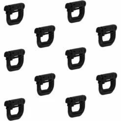 YIENJAOY AGILITY 10pcs D-ring Tactique Sangle Boucle De Verrouillage Mousqueton - Noir -Equipement antichute Soldes 67902815 4