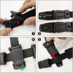 ALMI 2 Pièces Chest Clip Sécurité Bébé, Clip De Ceinture De Sécurité, Ceinture Harnais Poitrine Clip, Clip De Poitrine De Siège Auto, Pour Sièges De Voiture, Poussettes, Chaises Hautes (2 Pièces) -Equipement antichute Soldes 67908770 4