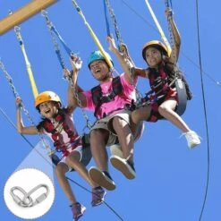 OYLDA Connecteurs Rapides à Mousqueton Fileté Ovale Connecteurs De Fil De 1/4" De Diamètre - 8 Pièces -Equipement antichute Soldes 67930179 4