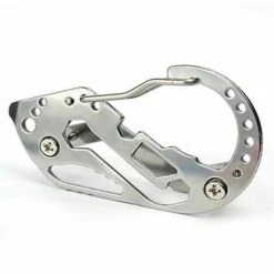 YIDOMDE Multifonction Porte-clšŠs Survie En Plein Air Edc Tactique Outil De Poche En Acier Inoxydable Mousqueton Clip Ouvre-bouteille ClšŠ Vis Outil De Bon Augure