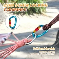 LTS FAFA Mousqueton, 2 Pièces Approuvé UIAA Grand Mousqueton Avec Verrouillage à Vis, Mousqueton à Vis Robuste, Mousqueton Pour Camping, Alpinisme, Hamac, équipement De Plein Air -Equipement antichute Soldes 68114179 3