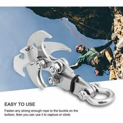 LTS FAFA Alpinisme Crochet Pliable En Acier Inoxydable Camping En Plein Air Randonnée Arbre Escalade -Equipement antichute Soldes 68114358 4