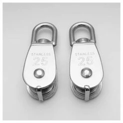 LTS FAFA Poulie En Acier Inoxydable 304, Poulie Avec Boucle Pivotante, Utilisée Pour Tirer Des Câbles Métalliques Et Des Cordes En Nylon, Etc. Capacité De Charge Jusqu'à 150 Kg 2 Pièces M25 -Equipement antichute Soldes 68114361 4