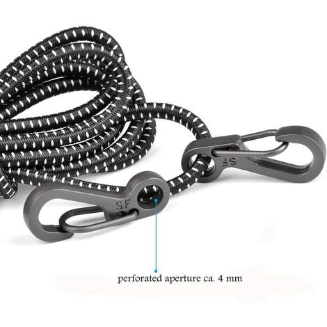 OYLDA Mini Mousqueton Mousqueton Lightweight Locking Hook Paracord Noir 10 Pièces 5 OYLDA Mini Mousqueton Mousqueton Lightweight Locking Hook Paracord Noir 10 Pièces – Image 3