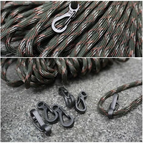 OYLDA Mini Mousqueton Mousqueton Lightweight Locking Hook Paracord Noir 10 Pièces 7 OYLDA Mini Mousqueton Mousqueton Lightweight Locking Hook Paracord Noir 10 Pièces – Image 5