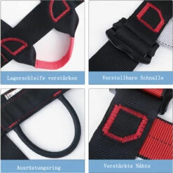 EINEMGELD Harnais D'escalade Pour Fixer Le Matériel D'escalade Antichute, Harnais D'escalade Pour Hommes, Demi-harnais Plus Large Pour L'alpinisme, Les Pompiers, Pour Femmes, Hommes Et Enfants -Equipement antichute Soldes 68321266 3