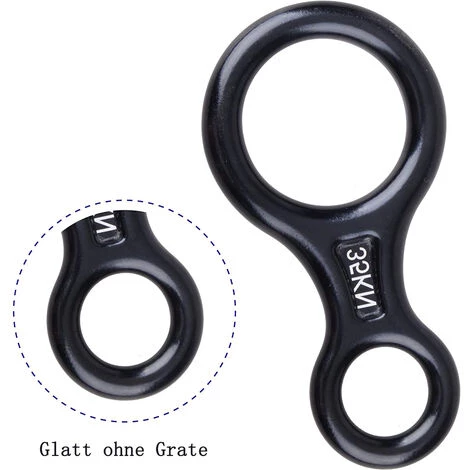 EINEMGELD Dispositif De Corde 35 KN Escalade 8 Dispositif De Rappel Pour Diamètre De Corde 8-13 Mm 5 EINEMGELD Dispositif De Corde 35 KN Escalade 8 Dispositif De Rappel Pour Diamètre De Corde 8-13 Mm – Image 3