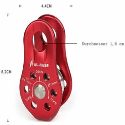 EINEMGELD Poulie De Renvoi Poulie De Renvoi 22 KN - Pour Cordes Jusqu'à 13 Mm De Diamètre -Equipement antichute Soldes 68321378 2