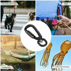 Cisea Mousqueton 2 Pièces Mousqueton Pivotant Clip 360 ° Rotatif Spinner Mousqueton Petit Mousqueton à Verrouillage Automatique 4KN - C-anneau 10 Cisea Mousqueton 2 Pièces Mousqueton Pivotant Clip 360 ° Rotatif Spinner Mousqueton Petit Mousqueton à Verrouillage Automatique 4KN - C-anneau -Equipement antichute Soldes 68338174 4