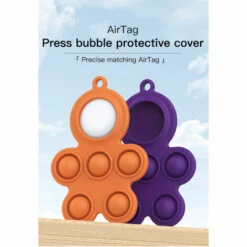 BENOBBY KIDS Pour Airtag Cover Strap Silicone Case Anti-Lost Location GPS Tracker-Protec, Covers Crab Orange, 2 Pièces -Equipement antichute Soldes 68415623 3