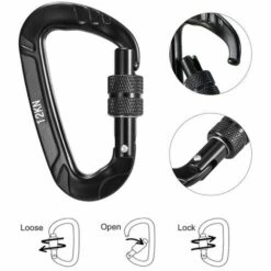 GRID COOL Mousqueton 4 Pièces 12KN Torsion Verrouillage Mousqueton Sans Accroc Mousqueton Collier Pour Animaux De Compagnie Clip Léger Hamac Balançoire Clip équipement - Verrouillage Par Torsion 11 GRID COOL Mousqueton 4 Pièces 12KN Torsion Verrouillage Mousqueton Sans Accroc Mousqueton Collier Pour Animaux De Compagnie Clip Léger Hamac Balançoire Clip équipement - Verrouillage Par Torsion -Equipement antichute Soldes 68492187 5