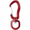GRID COOL Clip Mousqueton Pivotant 360 ° Rotatif Mousqueton Spinner Petit Mousqueton Filaire Hamac Rotatif Clip Crochet - Rouge - Anneau En C