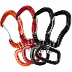 GRID COOL Clip Mousqueton Pivotant 360 ° Rotatif Mousqueton Spinner Petit Mousqueton Filaire Hamac Rotatif Clip Crochet - Rouge - Anneau En C -Equipement antichute Soldes 68492828 5