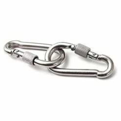 LTS FAFA 2x Mousqueton 90 X 9 Mm | Crochet De Verrouillage En Acier 250 Kg | Mousquetons, Mousquetons Et écrous | Mousqueton Pompier, Mousqueton à Vis -Equipement antichute Soldes 68540533 3