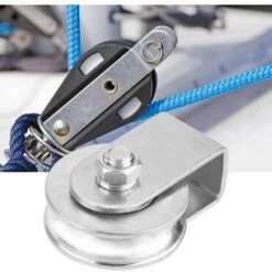 GRID COOL 0,3 Tonnes Chargeant La Roue De Levage De Rouleau De Poulie De Pivot De Bloc De Poulie Simple Pour Le Matériel D'acier Inoxydable De Câble Métallique(Half-pack Acyclic Bearing) -Equipement antichute Soldes 68590357 4