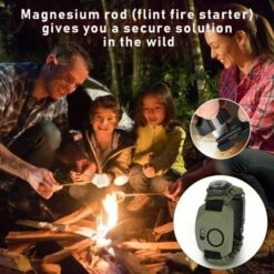 Bracelet Paracorde Survie Pour Homme Femme, Militaire Paracord Bracelet Kit Avec Flint + Boussole + Thermomètre + Sifflet + Couteau + Lumière LED Pour Extérieur, Randonneur, Explorateurs THSINDE 9 Bracelet Paracorde Survie Pour Homme Femme, Militaire Paracord Bracelet Kit Avec Flint + Boussole + Thermomètre + Sifflet + Couteau + Lumière LED Pour Extérieur, Randonneur, Explorateurs THSINDE -Equipement antichute Soldes 68610207 3