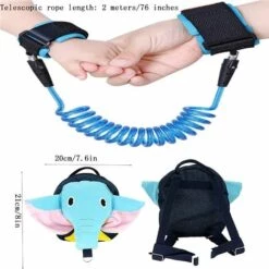 BDD 2 Pièces Harnais De Sécurité , Laisse De Sécurité, Anti Perdu Poignet Ceinture, Bracelet De Securite, Pour Empêcher Les Enfants De Se Perdre -Equipement antichute Soldes 68673906 3