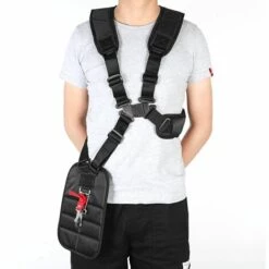 FUIENKO WINOMO – Harnais Double épaule Universel Avec Crochet De Transport, Sangle Pour Débroussailleuse, Coupe-herbe, 1 Pièce, Noir -Equipement antichute Soldes 68722748 4