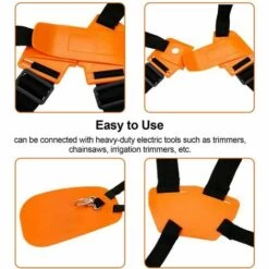 FUIENKO Double Bandoulière Réglable, Ceinture De Harnais Pour Débroussailleuse, Sangle De Harnais Pour Tondeuse à Gazon,France -Equipement antichute Soldes 68724589 3