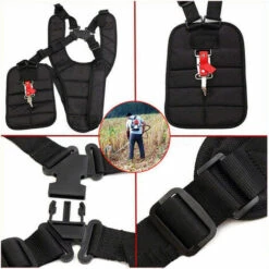 FUIENKO Sangle De Harnais Ajustable à Double épaule Pour Débroussailleuse, Ceinture De Protection De Jardin Rembourrée -Equipement antichute Soldes 68725316 5