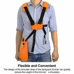 FUIENKO Harnais Réglable à Double épaule, Sangle En Nylon Durable Pour Débroussailleuse Et Tondeuse à Gazon (pour Débroussailleuse FS, Km Series),France