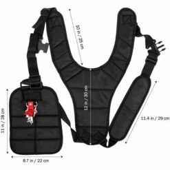 FUIENKO OUNONA – Ceinture En Nylon En Forme De M Pour Débroussailleuse, Double Boutonnage, Sangle De Harnais D'épaule, Idéal Pour Le Jardin, A35 -Equipement antichute Soldes 68731789 3