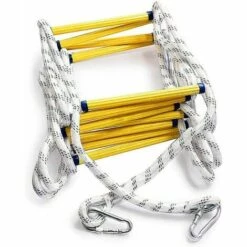 MONLY 5 M Avec Mousquetons, Charge Maximale 450 Kg - Échelles D'incendie D'urgence Pour Fenêtre, Sortie De Balcon (2
