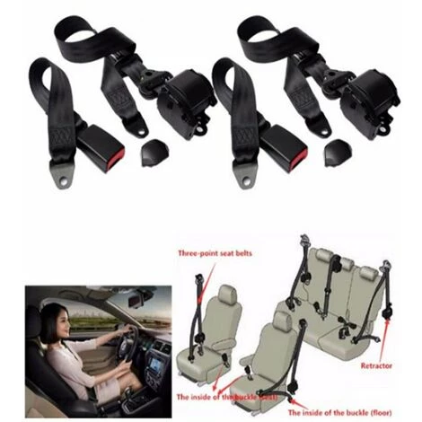 MONLY Ceinture De Sécurité Réglable 3 Points Ceinture De Sécurité De Voiture Universelle Automatique Télescopique Ceinture De Sécurité De Voiture Pour Go Kart Club Golf Chariot Véhicule Camion 4 MONLY Ceinture De Sécurité Réglable 3 Points Ceinture De Sécurité De Voiture Universelle Automatique Télescopique Ceinture De Sécurité De Voiture Pour Go Kart Club Golf Chariot Véhicule Camion – Image 2