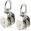 FORTUNEVILLE Poulie Double 2pcs Inox 304 Pivotant Double Poulie -Equipement antichute Soldes 68900211 1