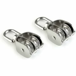 FORTUNEVILLE Poulie Double 2pcs Inox 304 Pivotant Double Poulie 8 FORTUNEVILLE Poulie Double 2pcs Inox 304 Pivotant Double Poulie -Equipement antichute Soldes 68900211 2