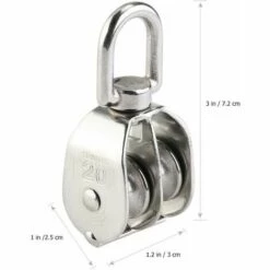 FORTUNEVILLE Poulie Double 2pcs Inox 304 Pivotant Double Poulie 11 FORTUNEVILLE Poulie Double 2pcs Inox 304 Pivotant Double Poulie -Equipement antichute Soldes 68900211 5