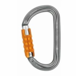 PETZL SECURITE Mousqueton PETZL Am'D - Asymétrique Léger - Fermeture Triple Action - M34A TL - Gris